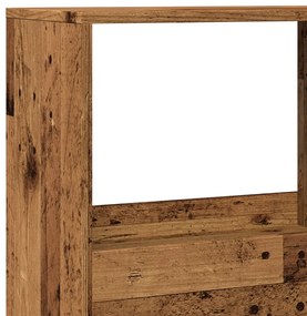 Βιβλιοθήκη Όψη Παλαιού Ξύλου 100x33x155,5 εκ. ΕπΞύλο Ξύλο - Καφέ