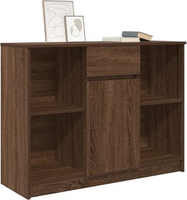 vidaXL Συρταριέρα με Συρτάρια καφέ δρυς 101x35x76 εκ. Επεξ. Ξύλο