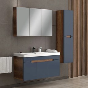 Martin Trend 105 Anthracite  MDF - Πάγκος με Νιπτήρα &amp; Καθρέπτη