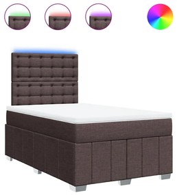 ΚΡΕΒΑΤΙ BOXSPRING ΜΕ ΣΤΡΩΜΑ ΣΚΟΥΡΟ ΚΑΦΕ 120X190 ΕΚ ΥΦΑΣΜΑΤΙΝΟ 3293924