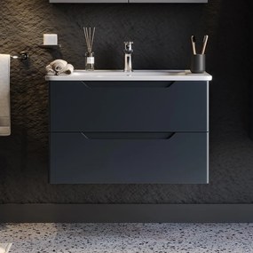 Bathroom bench with washbasin PERLA 80 Anthracite 80x46x53 cm 80x46x53 εκ.