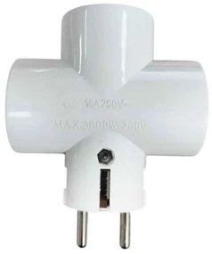Πολύπριζο αντάπτορας ταφ 3 θέσεων 16Α/250V - Multi-socket adapter taf-0175025-184277