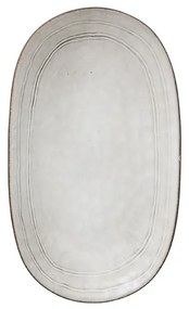 Πιατέλα Σερβιρίσματος Οβάλ (30x18) S-D Flower Grey 188962A