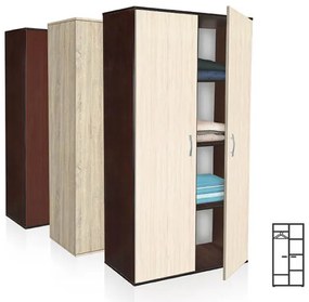 Ντουλάπα Δίφυλλη 80X186X50 εκ. Veno 2, Genomax  12814-3170