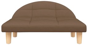 vidaXL Κρεβάτι Σκύλου Καφέ 70 x 52 x 30 εκ. Υφασμάτινο