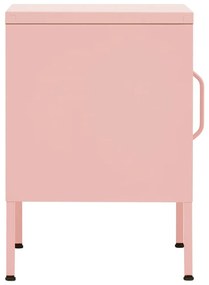 Κομοδίνο Ροζ 35 x 35 x 51 εκ. από Ατσάλι - Ροζ
