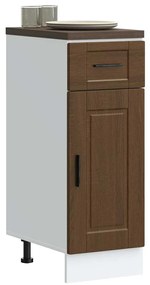 vidaXL ντουλάπι βάσης κουζίνας Porto Καφέ Δρυς κατασκευασμένο ξύλο