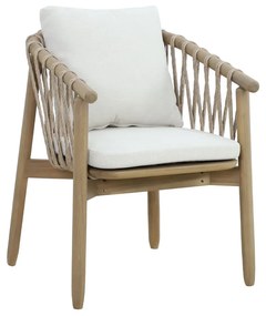 Liberta CORDA ΚΑΡΕΚΛΑ ΜΑΞΙΛΑΡΙ ΦΥΣΙΚΟ ΛΕΥΚΟ 63,5x60xH76cm 63,5x60xH76cm 22-0252