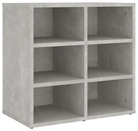 Παπουτσοθήκες 2 τεμ. Γκρι σκυροδέματος 52,5 x 30 x 50 εκ. - Γκρι