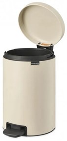 Κάδος απορριμμάτων με πεντάλ Brabantia NewIcon 1005531, 12 L, Ομαλό κλείσιμο, Αντιολισθητική βάση, Μπεζ