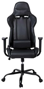 Gaming/Manager Πολυθρόνα Bf8350 Pu Μαύρο . Διάσταση: 69x69x126/136cm 69x69x126/136cm