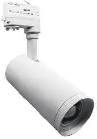 Σποτ Φωτιστικό Ράγας LED 30W Τριφασικό IP20 3000K Aimy AIMY3030W4N ACA-AIMY3030W4N-Λευκό AIMY3030W4N