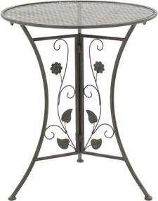 Τραπεζαρία Abriel σετ 3τεμ μέταλλο ανθρακί antique