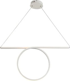 Φωτιστικό οροφής Noose LED-Λευκό-Μήκος: 88 εκ.