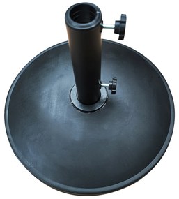 Βάση Ομπρέλας ArteLibre RUGEN 12kg Μαύρο Τσιμέντο-Πλαστικό 45x6cm