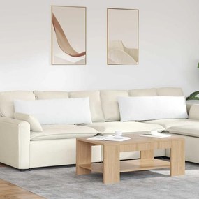 vidaXL Μαξιλάρι Καναπέ 2 pcs Λευκό 120 x 40 cm ύφασμα