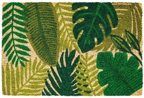 Πατάκι Εισόδου Ruco Print 786 Leaves 40X60cm Beige-Green Sdim 40Χ60