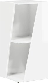 vidaXL Πλευρικό Ράφι Υψηλής γυαλάδας λευκό 33 x 32 x 70,5 εκ