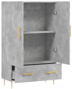 vidaXL Ντουλάπα Γκρι Σκυροδέματος 69,5 x 31 x 115 εκ. Επεξεργ. Ξύλο