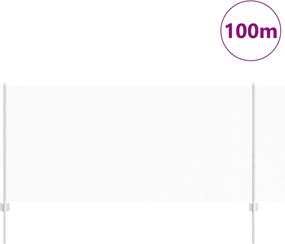 vidaXL Τεντώτο με στήριγμα Ασημί 1 x 100 m Ατσάλι