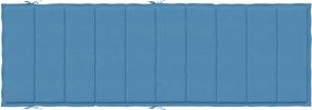 vidaXL Μαξιλάρι Ξαπλώστρας Μπλε 186x58x4 εκ. Ύφασμα