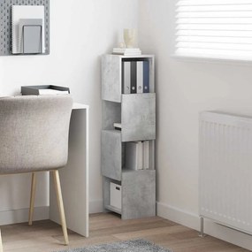 vidaXL Γωνιακό Ντουλάπι Σκυρόδεμα Γκρι 25,5x25x102εκ