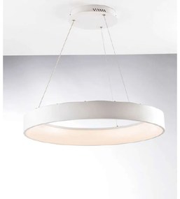 Φωτιστικό Οροφής Noah LED-NOAH-S60-BCO 60W Led Φ60cm 150cm White Luce Ambiente Design Aluminium