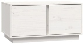 vidaXL Τραπεζάκι Σαλονιού Λευκό 80x50x40εκ. από Μασίφ Ξύλο Πεύκου