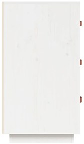 vidaXL Ντουλάπι Λευκό 80x40x75 εκ. από Μασίφ Ξύλο Πεύκου