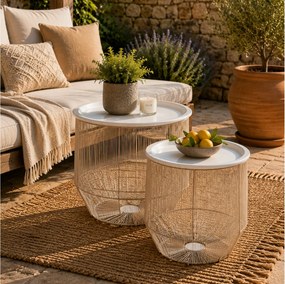 ΤΡΑΠΕΖΆΚΙΑ ΣΑΛΟΝΙΟΎ STORAGE BASKET WITH TRAY S2 A98102210