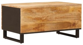 vidaXL Τραπεζάκι σαλονιού Καφέ 88 x 52 x 12 εκ Στερεό ξύλο μάνγκο
