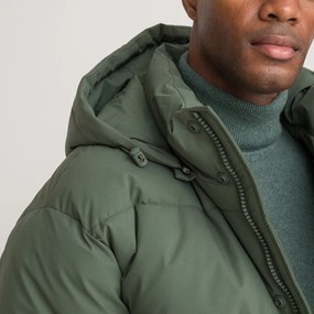 Κοντό καπιτονέ μπουφάν με αφαιρούμενη κουκούλα