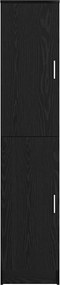 vidaXL Highboard Μαύρη Οξυά 35 x 39 x 168 εκ.