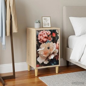 VidaXL Κομοδίνο BORNE Sonoma Δρυς 36 x 33 x 60 εκ Επεξεργασμένο Ξύλο