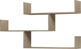 Ραφιέρα τοίχου Tiber pakoworld sonoma 120x22x67εκ