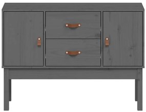 vidaXL Συρταριέρα Γκρι 110x40x78 εκ. από Μασίφ Ξύλο Πεύκου