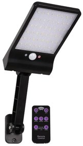Αυτόνομο Ηλιακό Φωτιστικό Τοίχου LED 4.5W IP56 ABS Μαύρο 71465 Globostar-71465-Μαύρο 71465