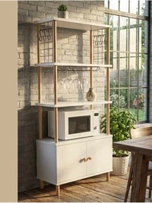 Ντουλάπι Κουζίνας Λευκό MEGRE 60x30x140