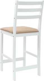 vidaXL Καρέκλες φαγητού 2 pcs Λευκό 40 x 47,5 x 99,5 εκ