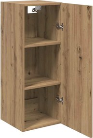 vidaXL Επιτοίχιο ντουλάπι Artisan Oak 34,5 x 34 x 90 εκ.