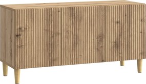 vidaXL Ντουλάπι TV 99 x 34,5 x 50 εκ. Artisan Δρυς Επεξεργασμένο Ξύλο