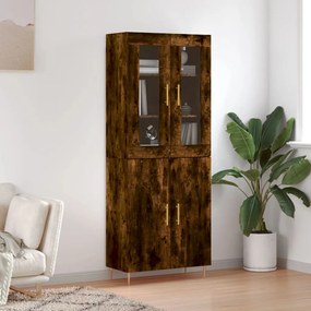 vidaXL Ντουλάπι Καπνιστή Δρυς 69,5x34x180 εκ. από Επεξεργασμένο Ξύλο