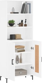 vidaXL Ντουλάπι Λευκό 69,5x34x180 εκ. από Επεξεργασμένο Ξύλο