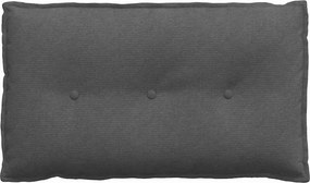 vidaXL Μαξιλάρι Πλάτης Σκούρο Γκρι 80 x 50 x 19 cm
