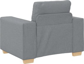 vidaXL Πολυθρόνα Ανοιχτό Γκρι 100 x 78 x 80 εκ. Ύφασμα