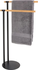 Σταντ Για Πετσέτες (39.5x22x77.5) T-D 96163237 Black/Bamboo