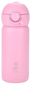 Θερμός Παιδικό Ανοξείδωτο Με Καλαμάκι Candy Pink 350ml-7x7x18εκ. Estia 01-23515