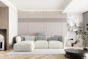 Γωνιακός καναπές Canada Mini-Krem-Αριστερή