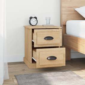 vidaXL Κομοδίνο Sonoma Δρυς 39x39x47,5 εκ. από Επεξεργασμένο Ξύλο