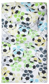 Σεντόνια Βρεφικά Φούτμπολ (Σετ 3τμχ) Multi Viopros Cradle 100% Cotton